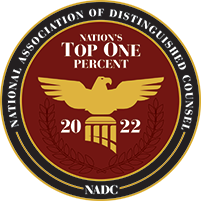 National Association of Distinguished Counsel | Nation's Top One Percent | 2022 | NADC